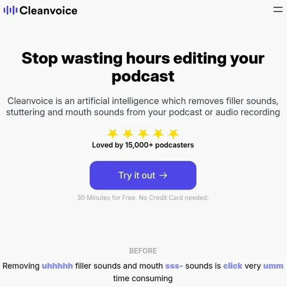 Cleanvoice AI-превью