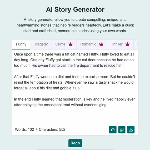 Story Generator-превью