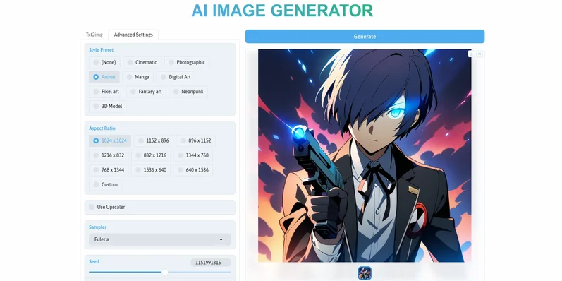 AI Anime Generator-превью