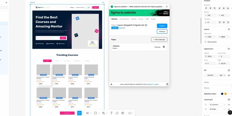 Figma to Website-превью