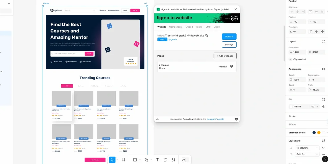 Figma to Website-превью
