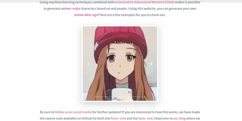 Selfie2Anime-превью