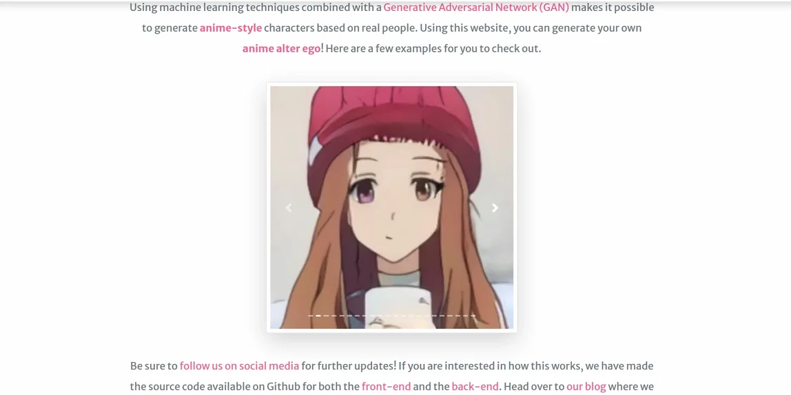 Selfie2Anime-превью