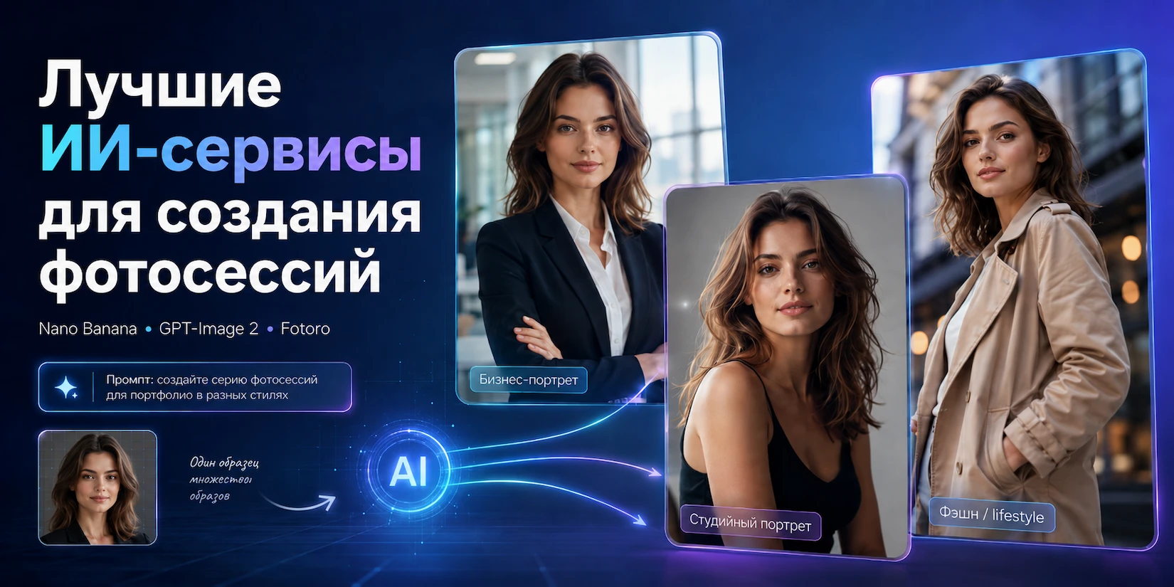 Иллюстрация к статье об ИИ для фотосессии