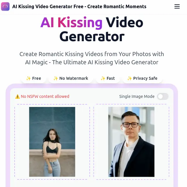 AI Kissing Video Generator
