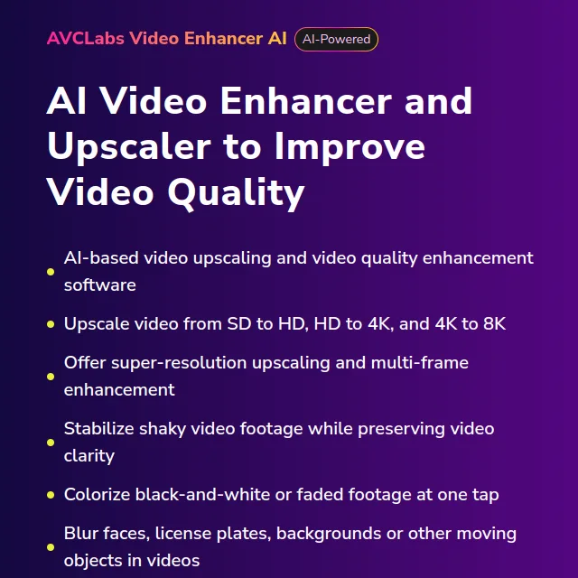 AVCLabs Video Enhancer