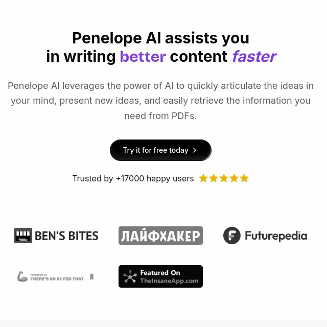 Penelope AI-превью