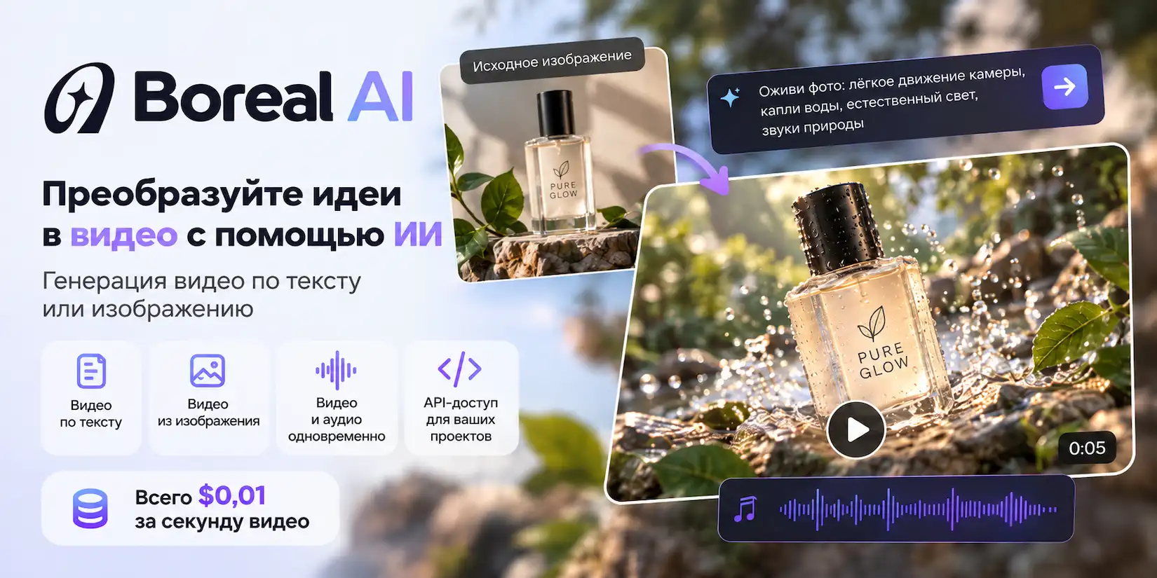 Скриншот ИИ-сервиса Boreal AI