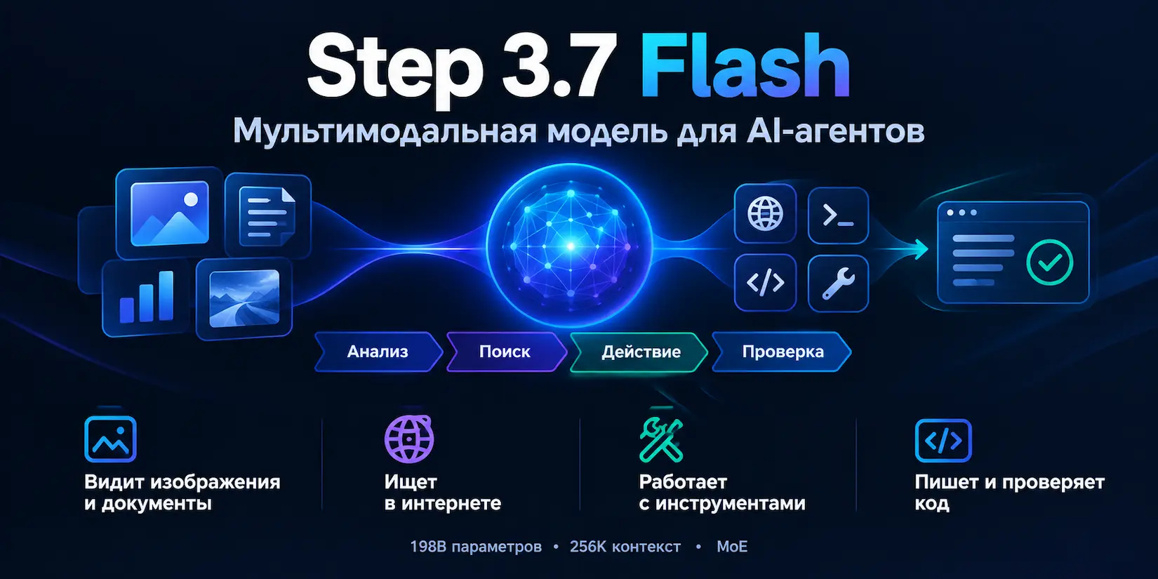 Скриншот ИИ-сервиса Step 3.7 Flash