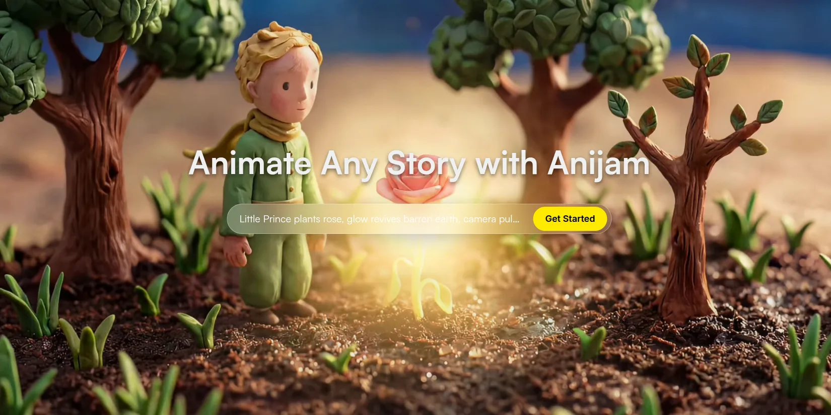 Скриншот ИИ-сервиса Anijam