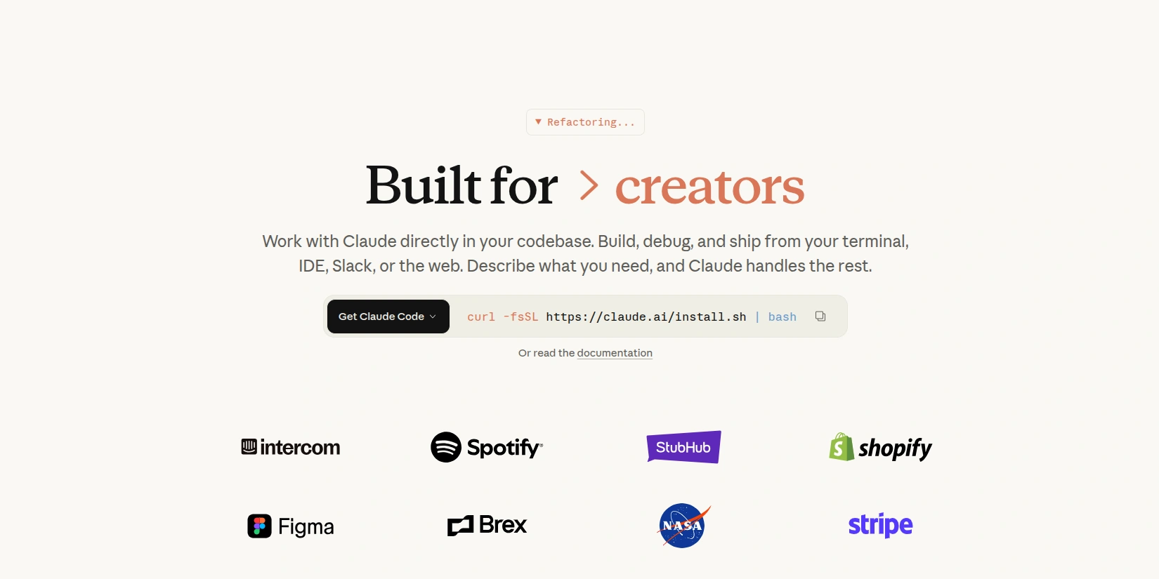 Скриншот ИИ-сервиса Claude Code