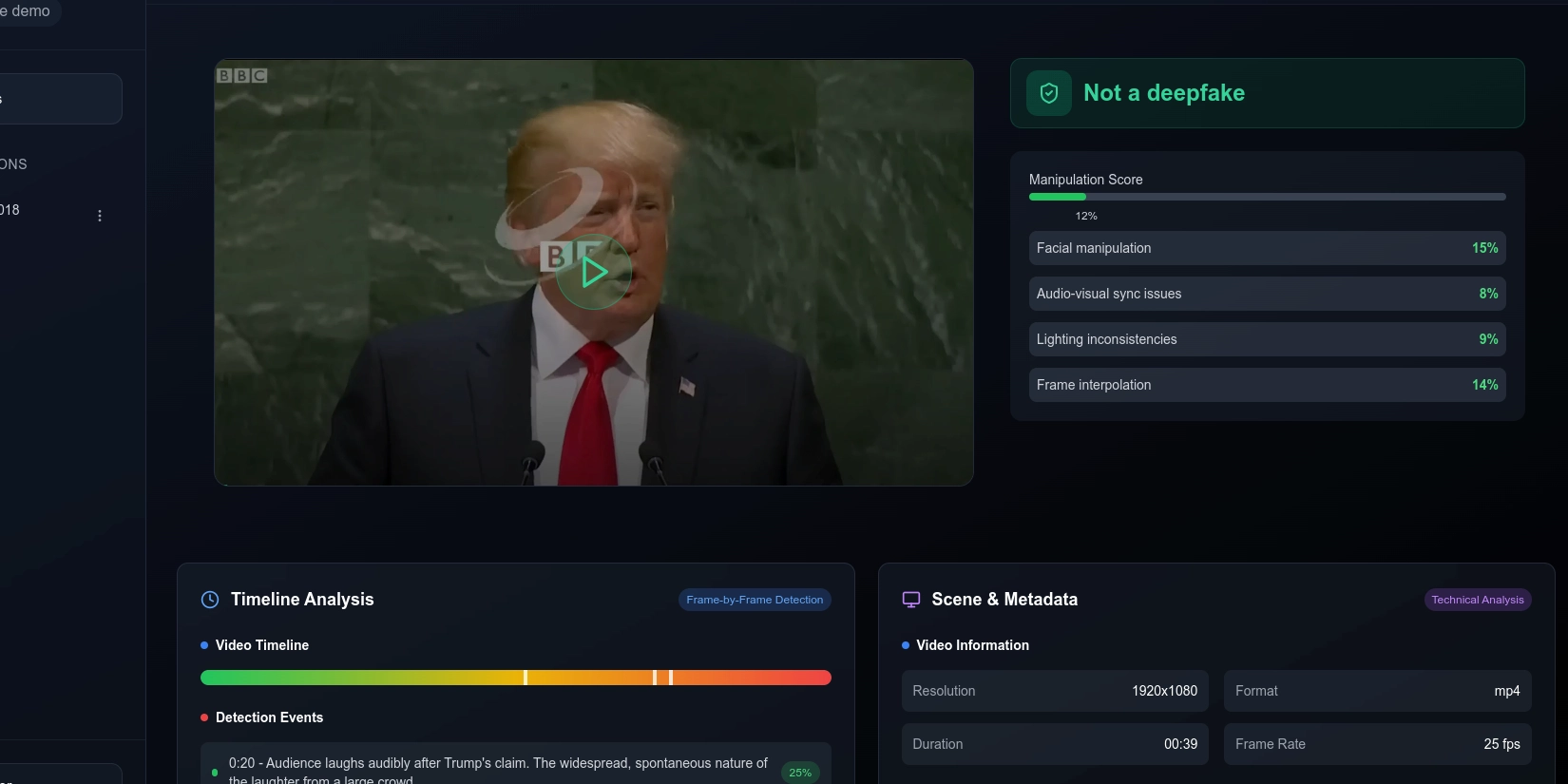 Нейросеть DeepGuard. Пример работы