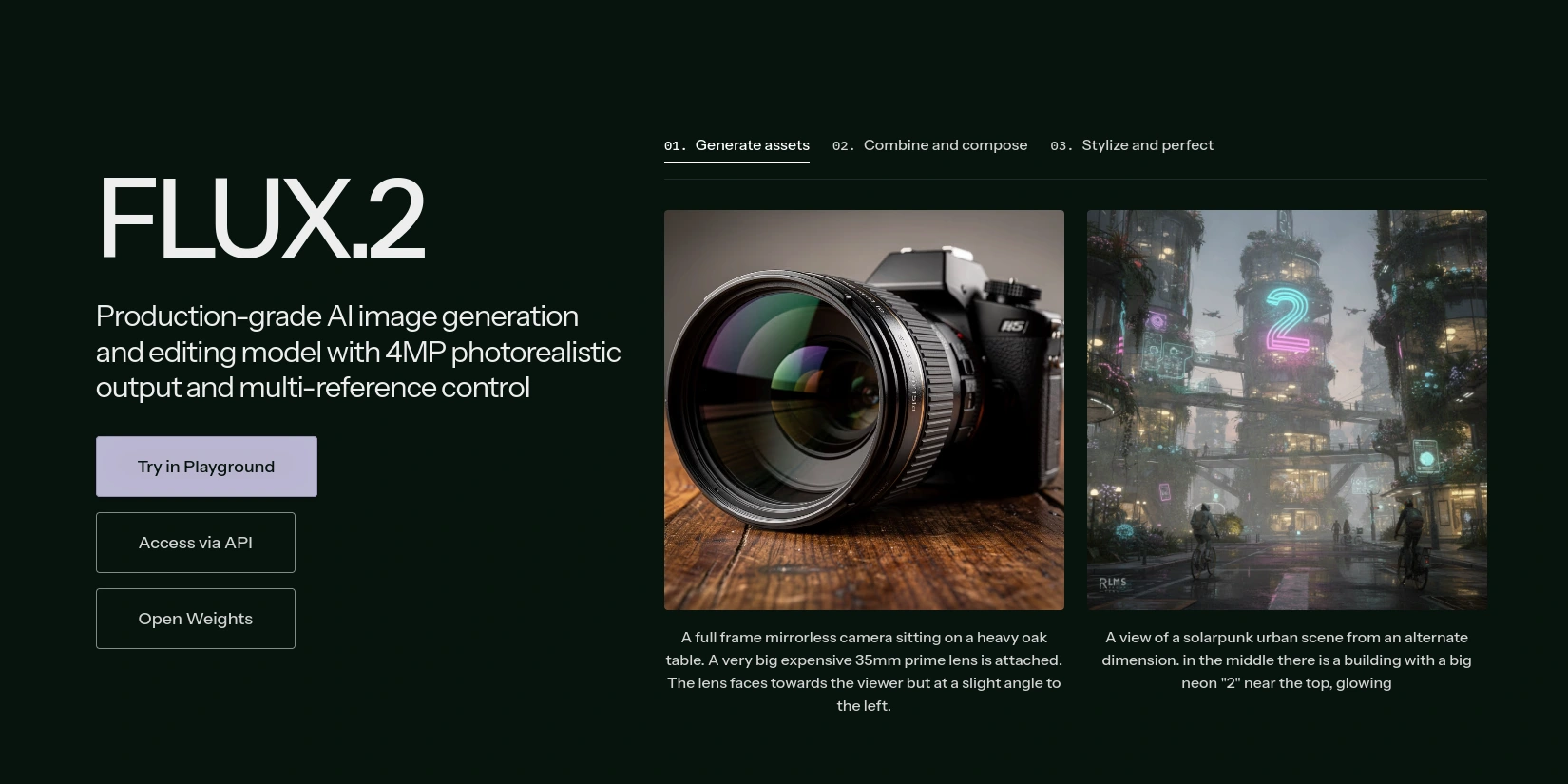 Скриншот ИИ-сервиса Flux 2