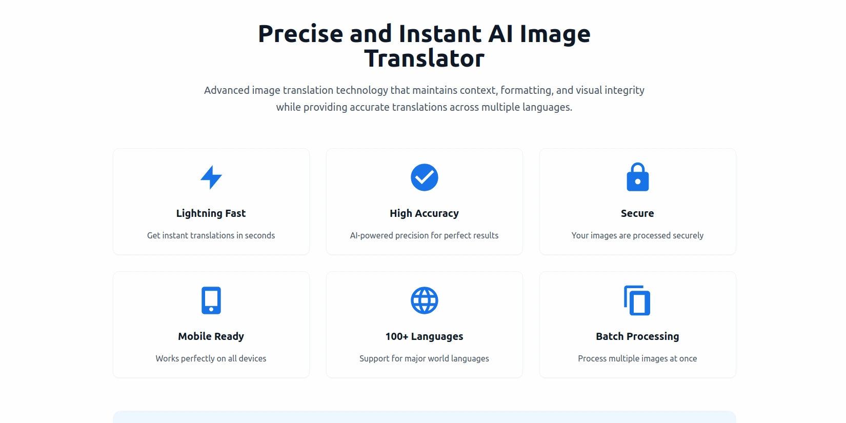 Скриншот ИИ-сервиса Image Translator