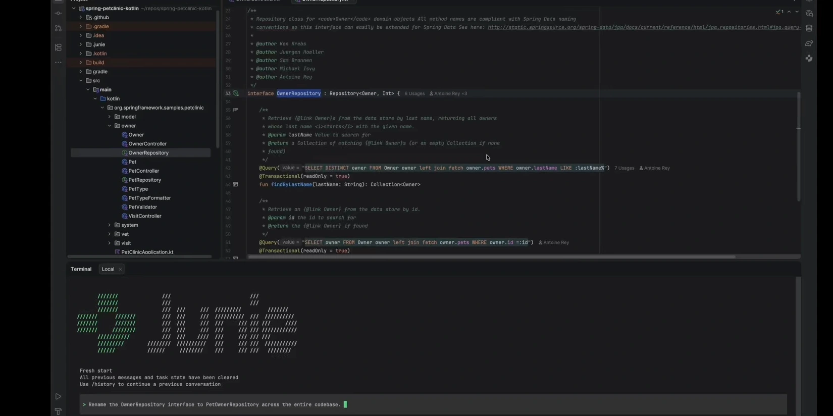 Скриншот ИИ-сервиса Junie CLI