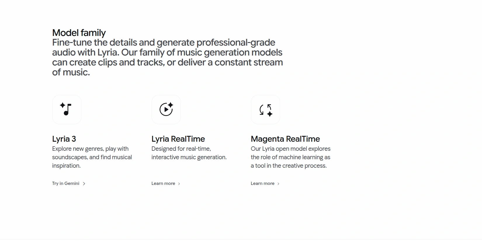 Скриншот ИИ-сервиса Lyria 3