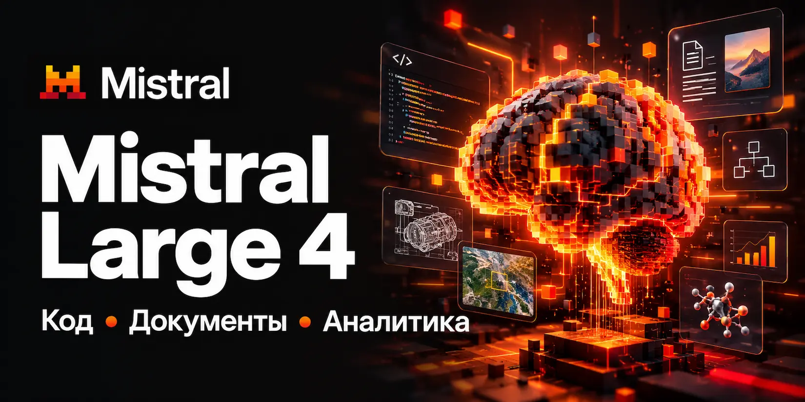 Скриншот ИИ-сервиса Mistral Large 4