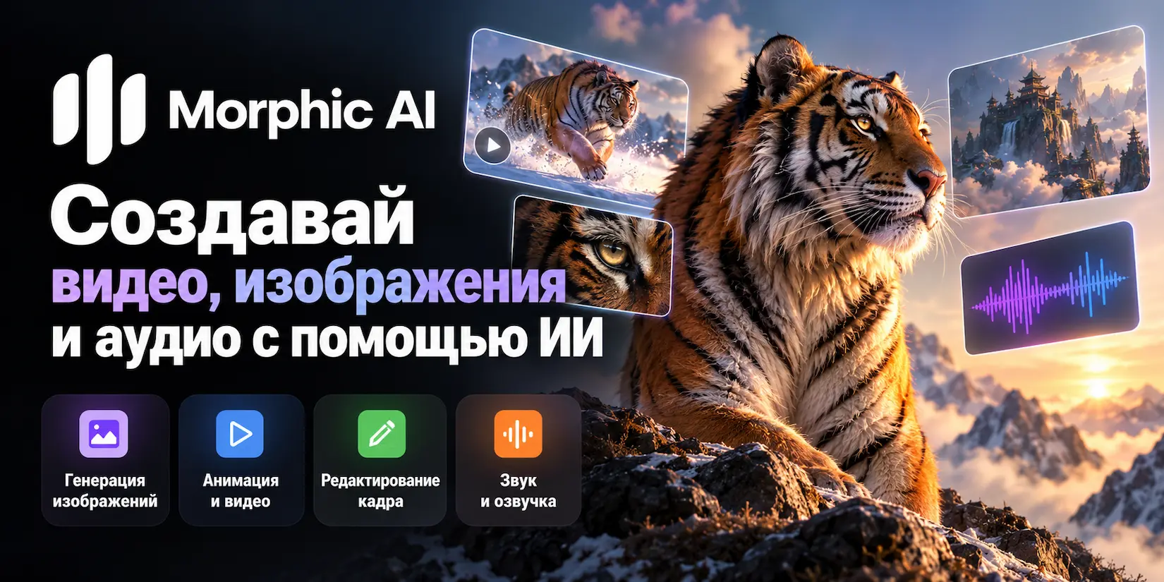 Скриншот ИИ-сервиса Morphic AI