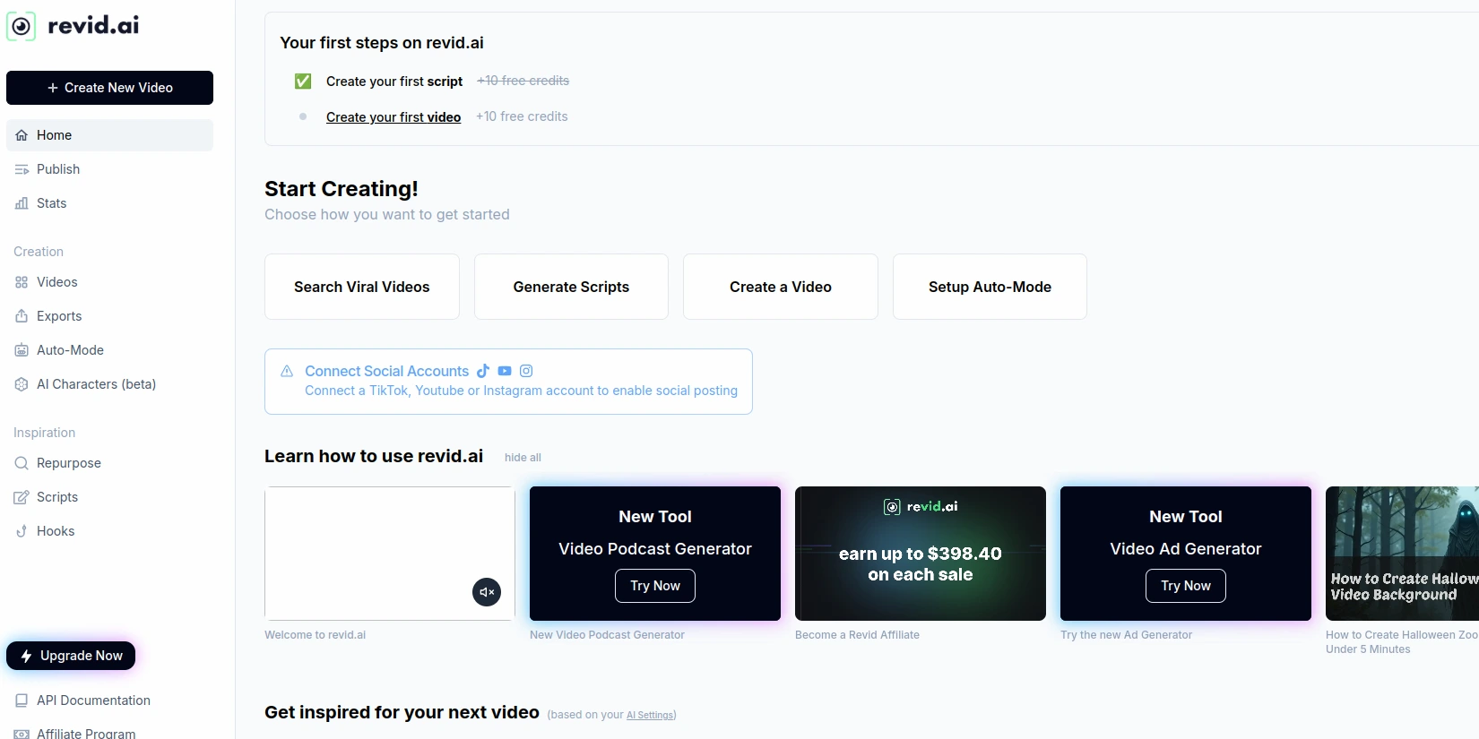 Нейросеть Revid AI. Пример работы