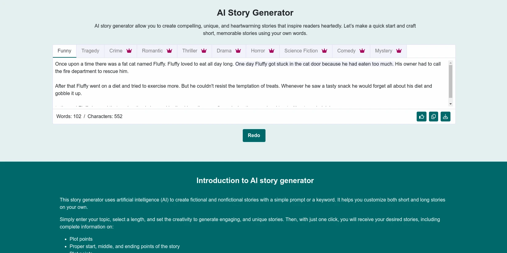 Нейросеть-Story Generator. Пример-работы