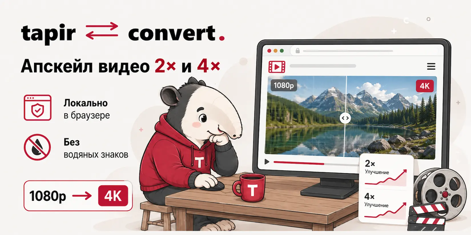 Скриншот ИИ-сервиса TapirConvert