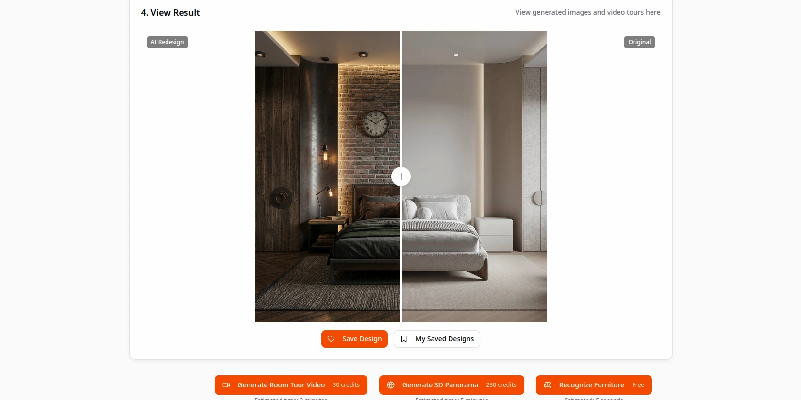 Дизайн интерьера с помощью ИИ в индустриальном стиле