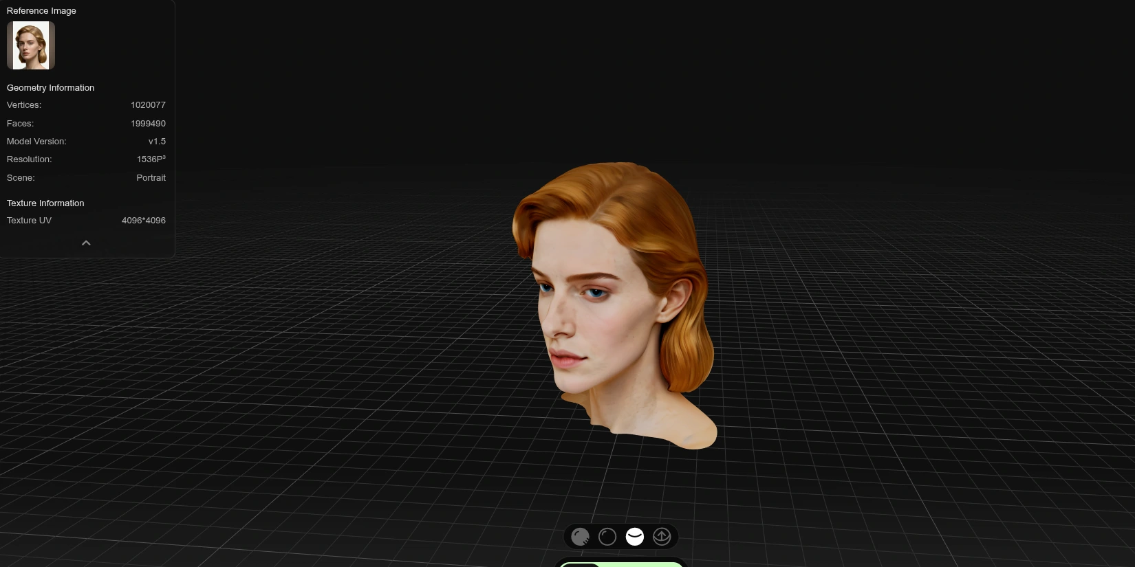 Нейросеть создала 3D-портрет