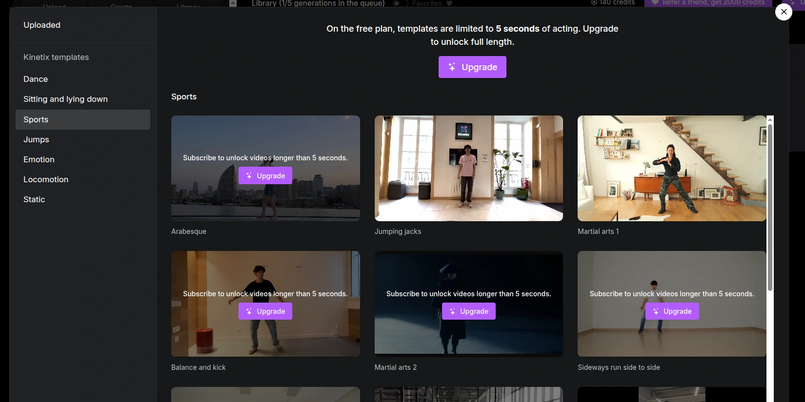 Контроль движения персонажа в нейросети Kamo-1