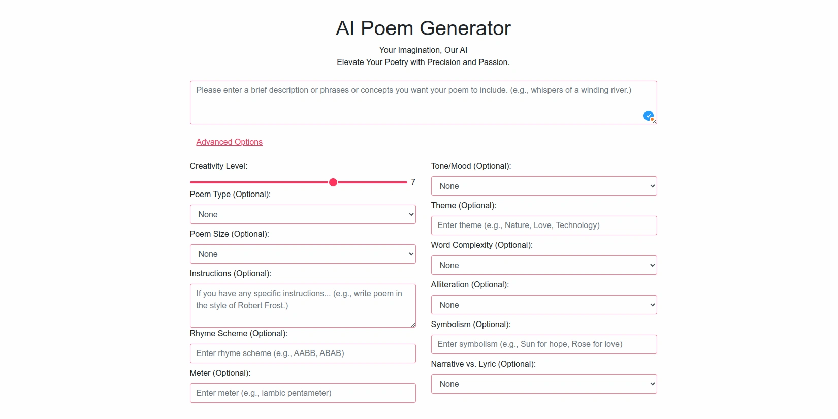 Нейросеть пишет стихотворение бесплатно