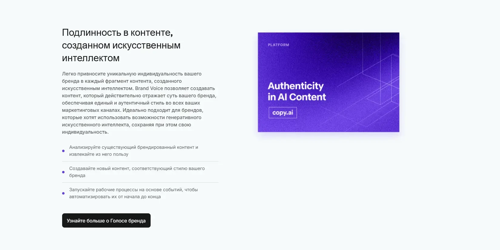 функции Brand Voice