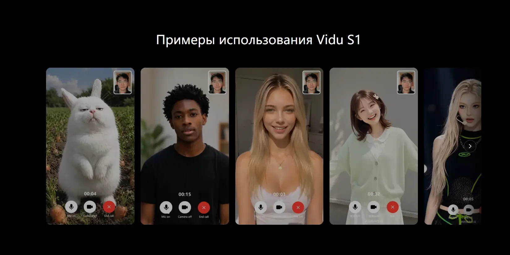 примеры использования Vidu S1