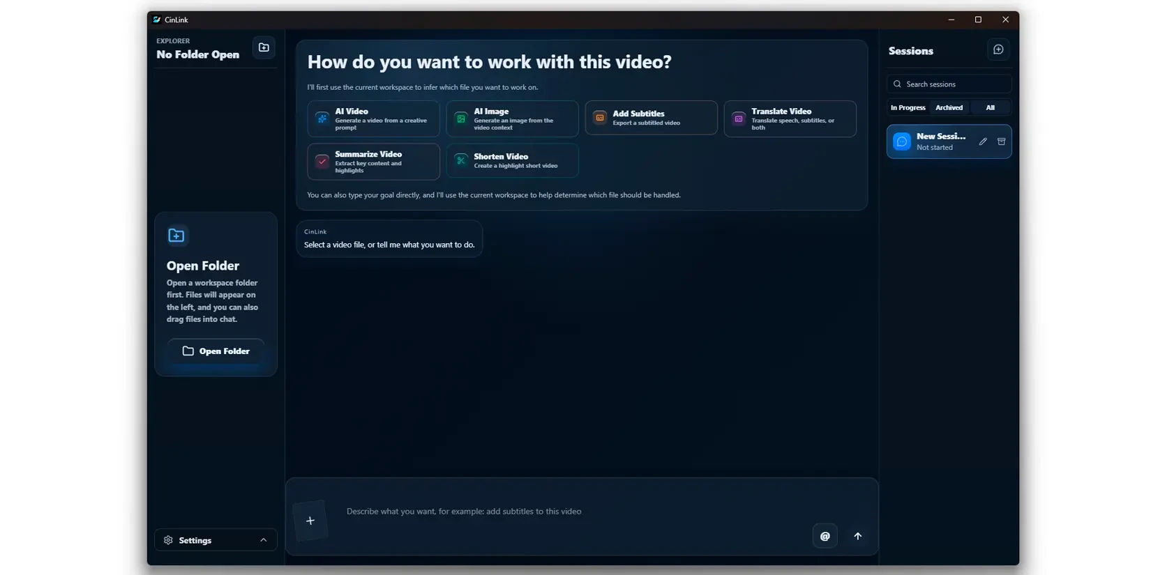 десктопное приложение CinLink