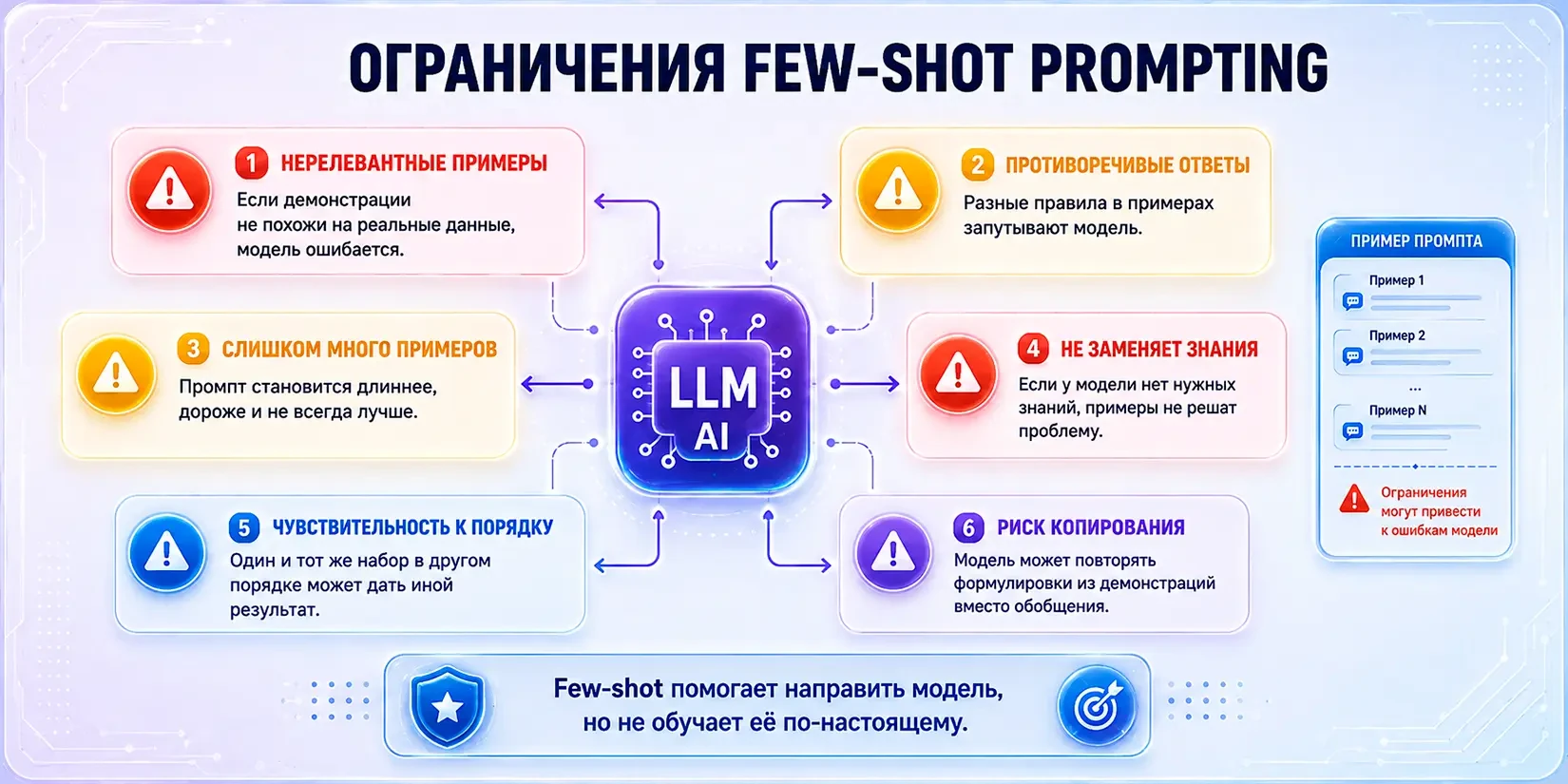 ограничения Few-shot Prompting