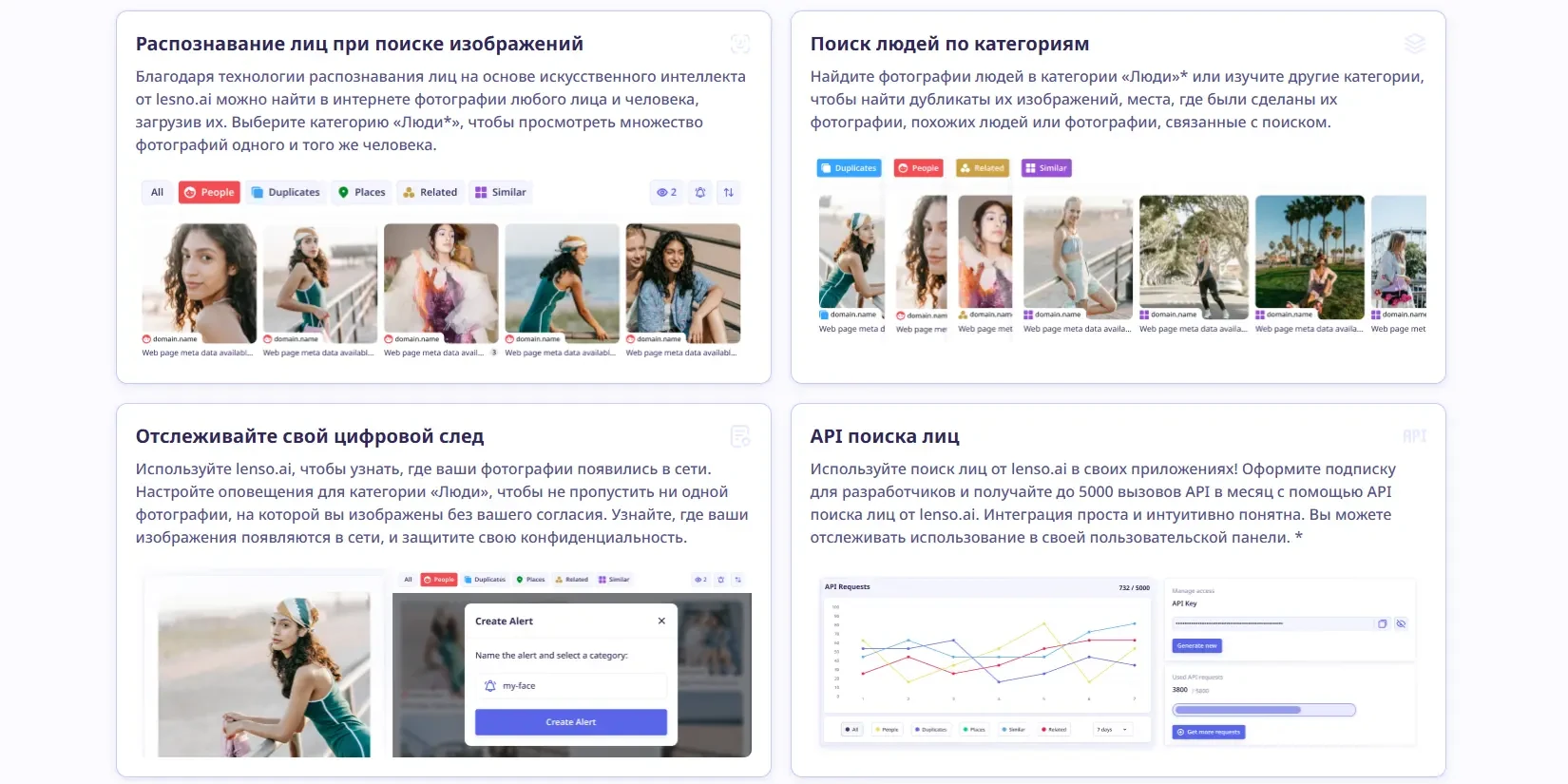 поиск людей по лицу